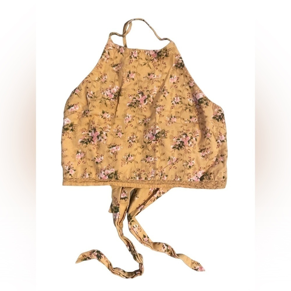 American Eagle tie halter top